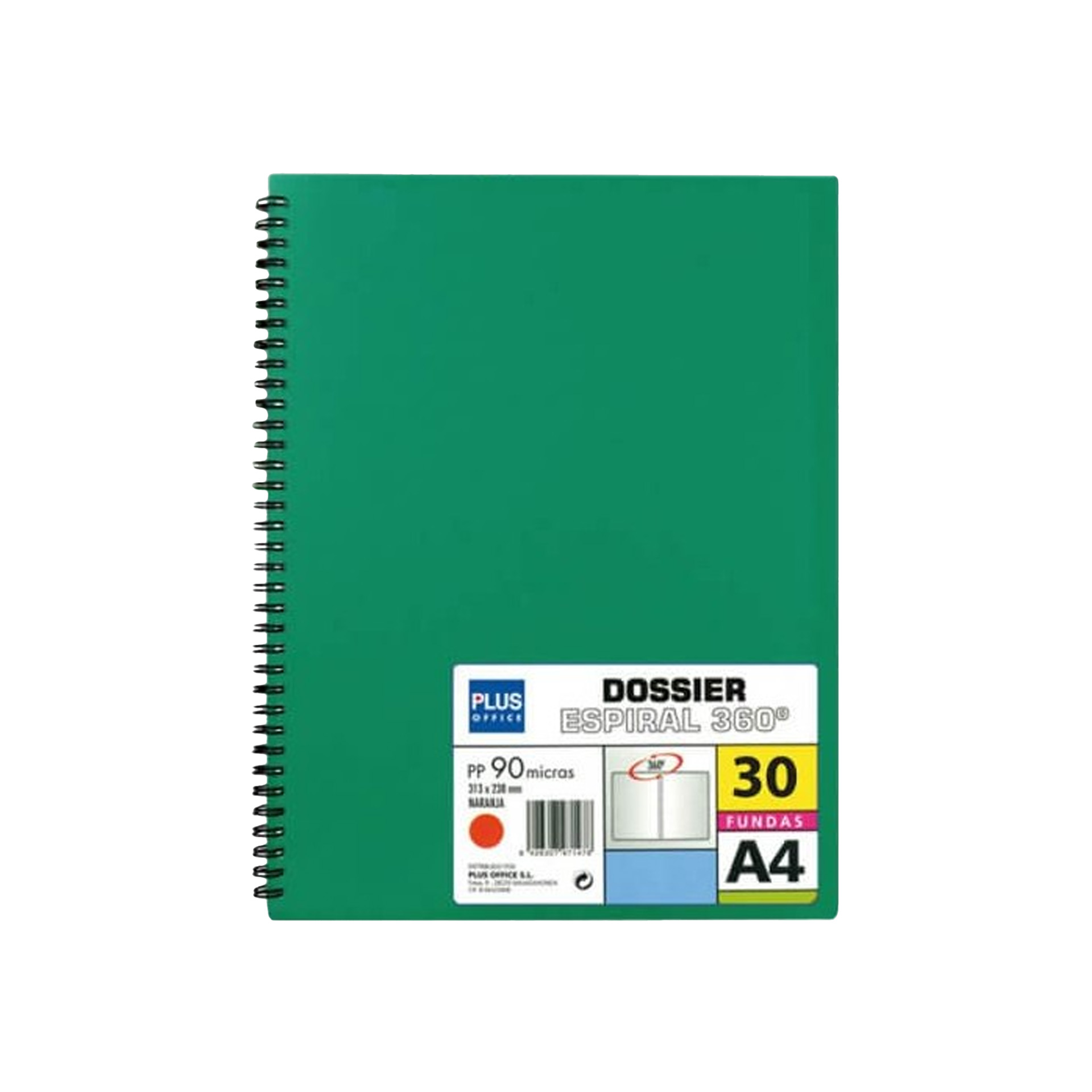 Catálogo Portfólio Espiral A4 30 Folhas Verde 31.3X23.8cm