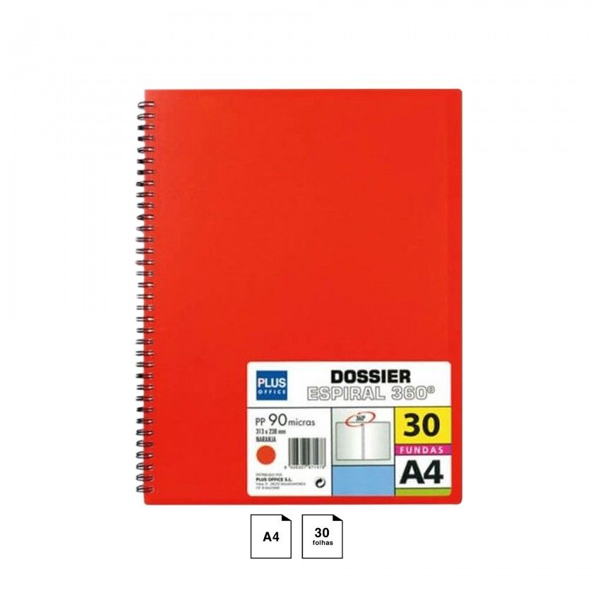 Catálogo Portfólio Espiral A4 30 Folhas Vermelho 31.3X23.8cm Catálogo Portfólio Espiral A4 30 Folhas Vermelho 31.3X23.8cm