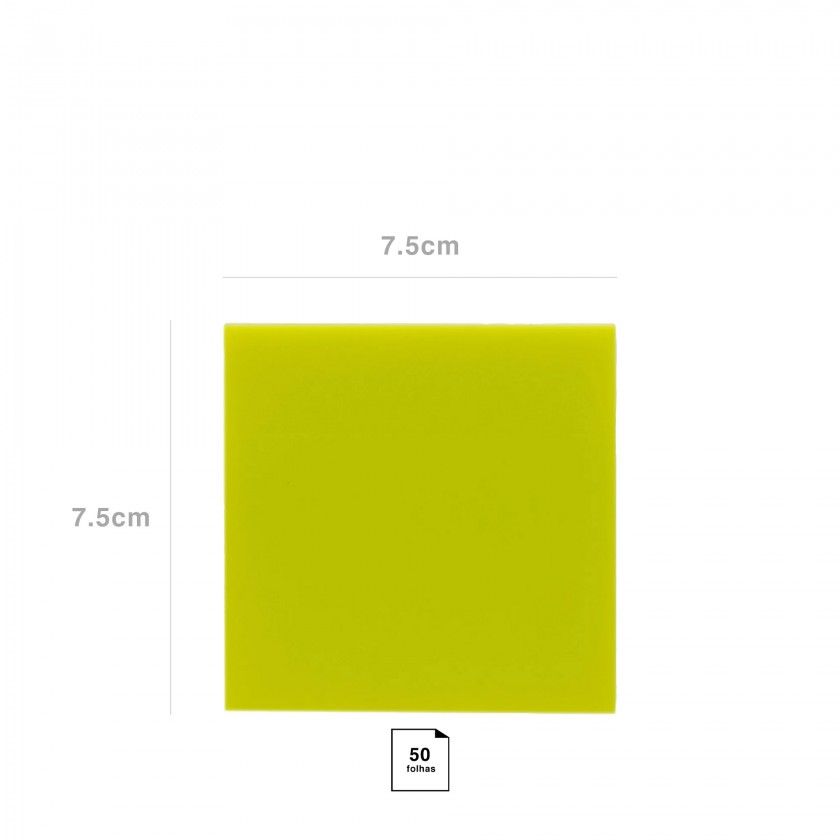 Bloco Notas Aderentes 75X75mm 50 Folhas Bloco Notas Aderentes 75X75mm 50 Folhas
