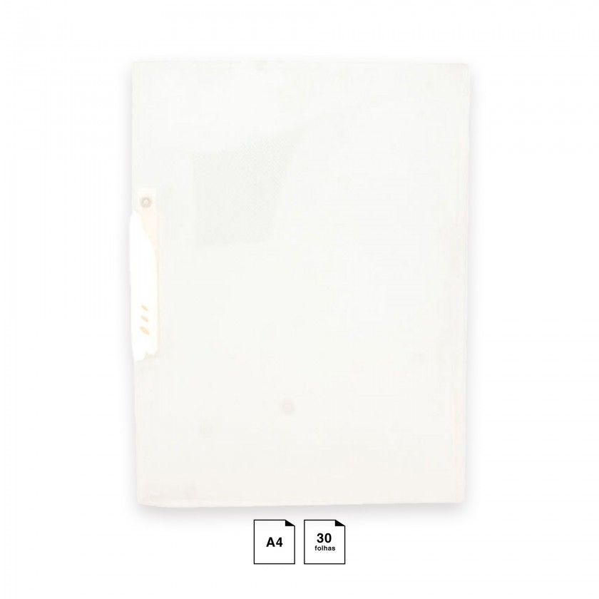 Dossier Clip Plstico Transparente A4 30 Folhas 240X310mm