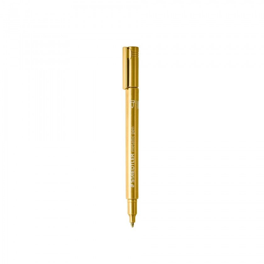 Marcador Staedtler Metálico Ouro 2mm Marcador Staedtler Metálico Ouro 2mm