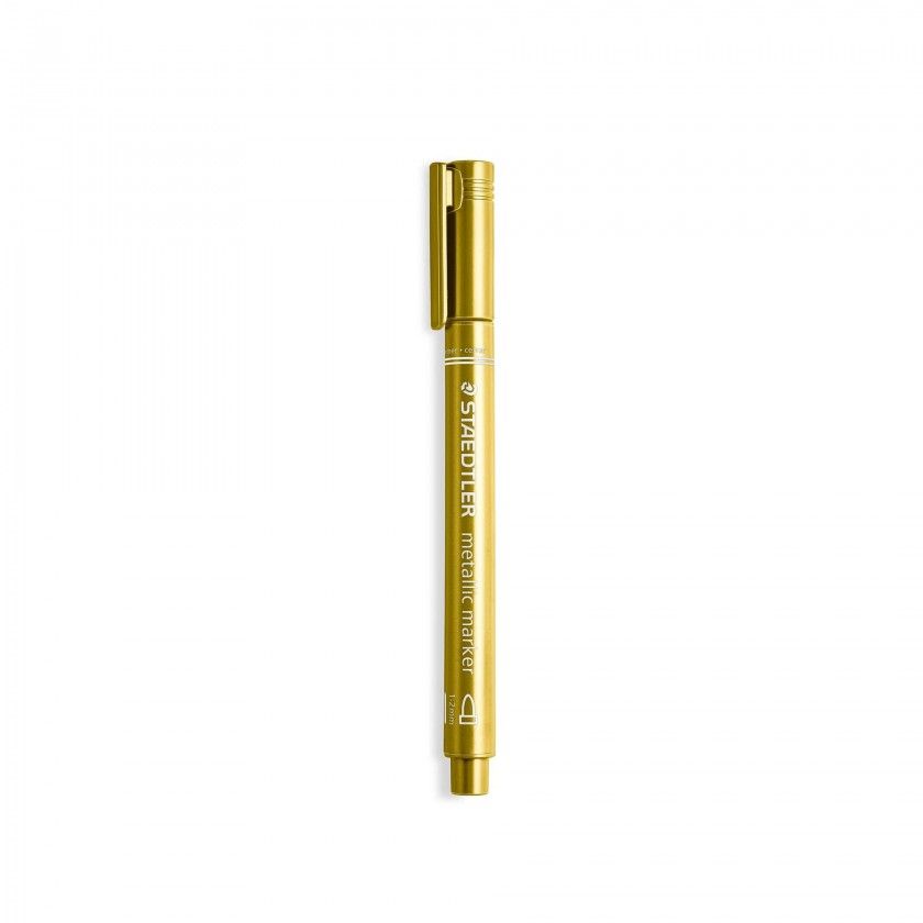 Marcador Staedtler Metálico Ouro 2mm Marcador Staedtler Metálico Ouro 2mm