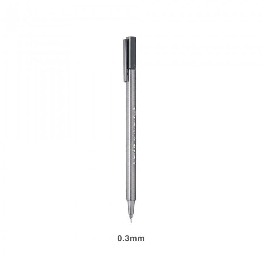 Caneta Ponta Fina Staedtler Cinza 0.3mm Caneta Ponta Fina Staedtler Cinza 0.3mm