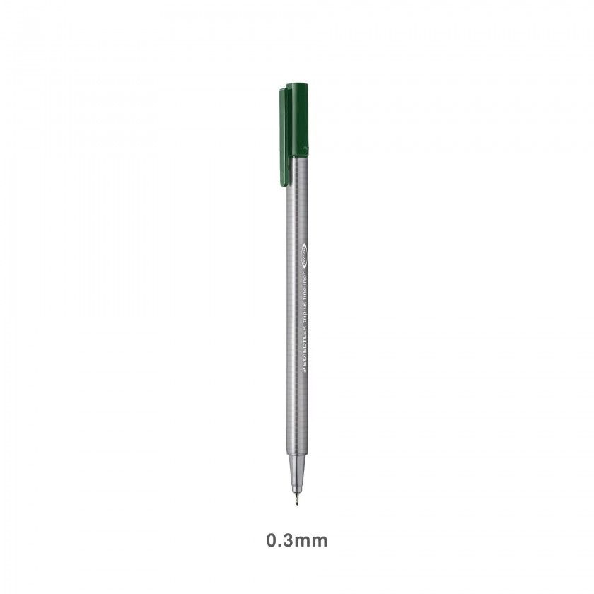 Caneta Ponta Fina Staedtler Verde Terra 0.3mm Caneta Ponta Fina Staedtler Verde Terra 0.3mm
