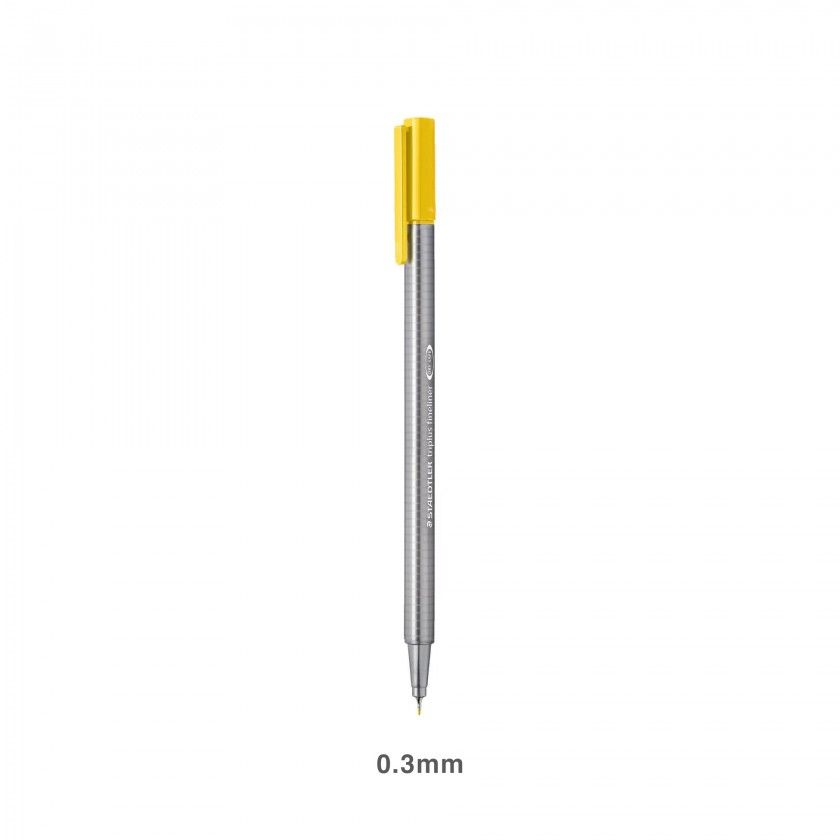 Caneta Ponta Fina Staedtler Amarelo Brilho 0.3mm Caneta Ponta Fina Staedtler Amarelo Brilho 0.3mm