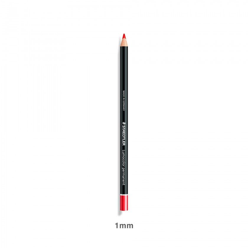 Lpis Permanente Staedtler Glasochrom Vermelho 1mm