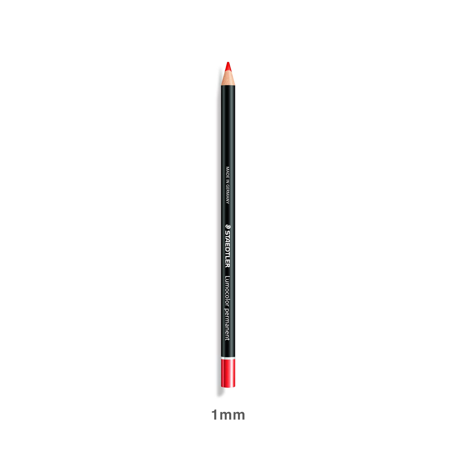 Lápis Permanente Staedtler Glasochrom Vermelho 1mm