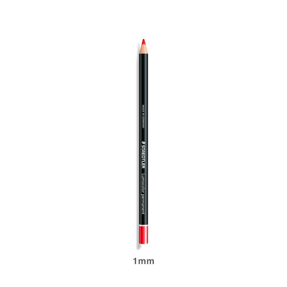 Lápis Permanente Staedtler Glasochrom Vermelho 1mm