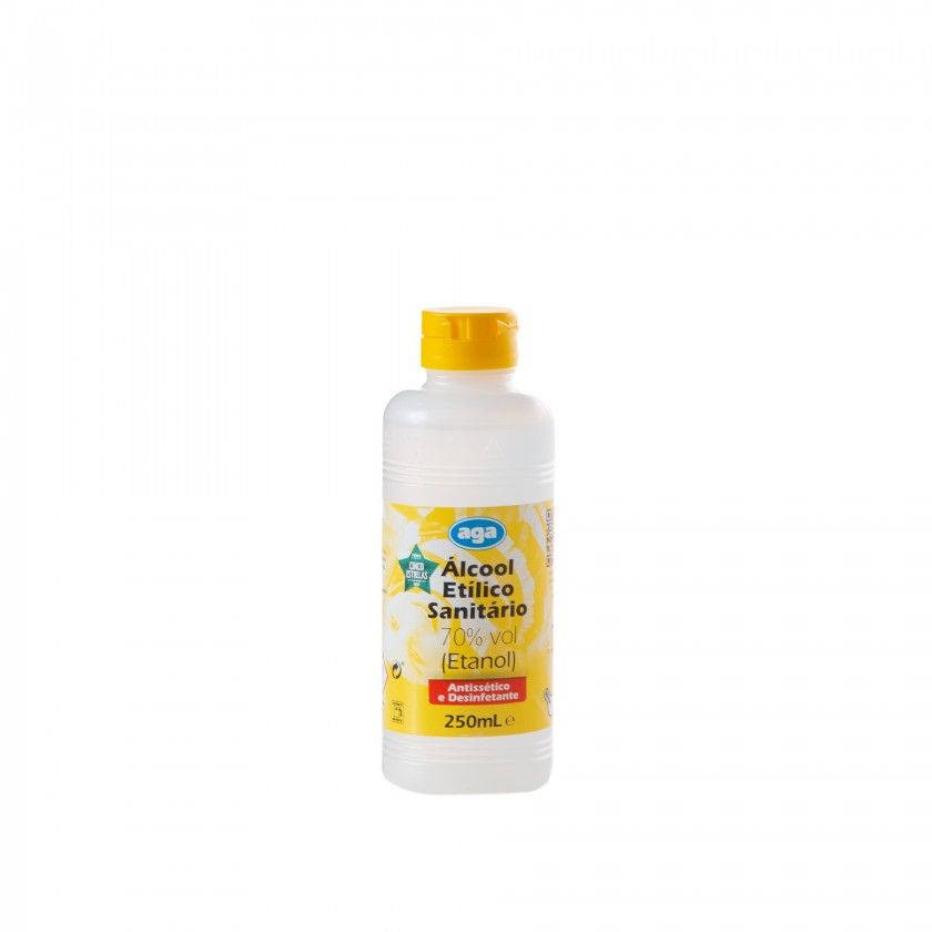 lcool Etlico Sanitrio 70% Aga 250ml