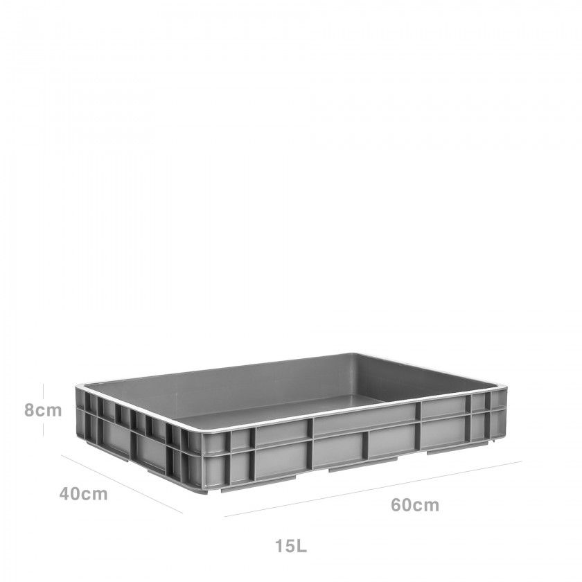 Caixa Contentora Fechada 15L 60X40X8cm Caixa Contentora Fechada 15L 60X40X8cm