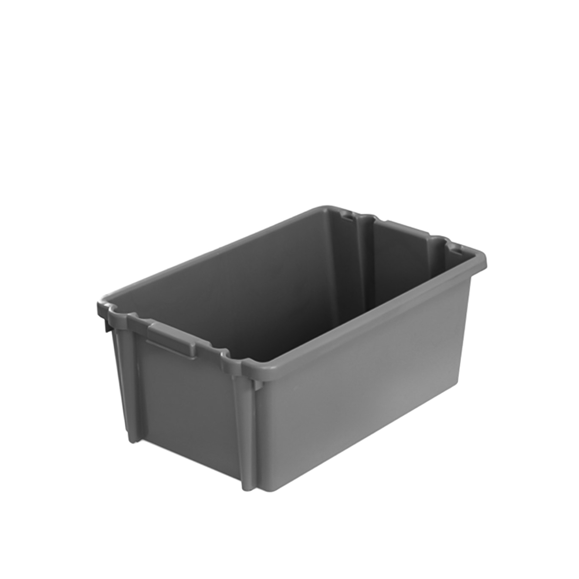 Caixa Contentora Fechada Cinza 47L 60X39.5X25cm