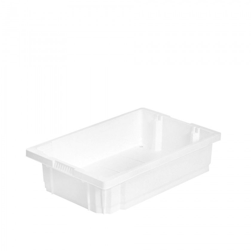 Caixa Contentora Fechada Branco 21L 60X40X14cm