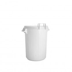 Contentor Lixo com Asas e Tampa Branco 50l 40.5X55cm