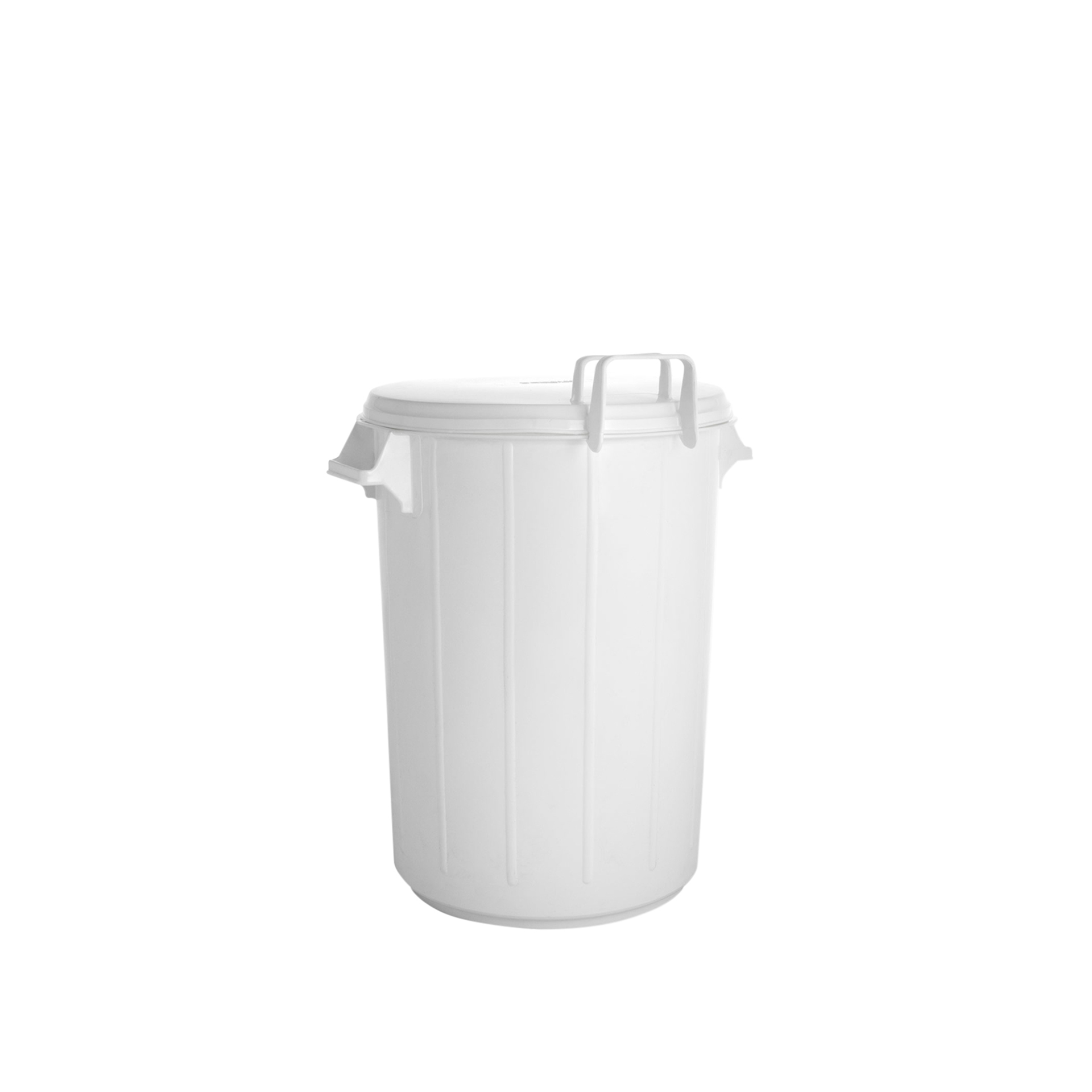 Contentor Lixo com Asas e Tampa Branco 50l 40.5X55cm