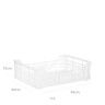 Caixa Contentora Perfurada Branco 11L 40X30X10cm Caixa Contentora Perfurada Branco 11L 40X30X10cm