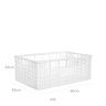 Caixa Contentora Perfurada Branco 44L 60X40X23cm