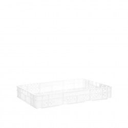Caixa Contentora Perfurada Branco 15L 60X40X8cm