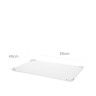 Tampa Caixa Contentora Empilhável Branco 60X40X25cm Tampa Caixa Contentora Empilhável Branco 60X40X25cm