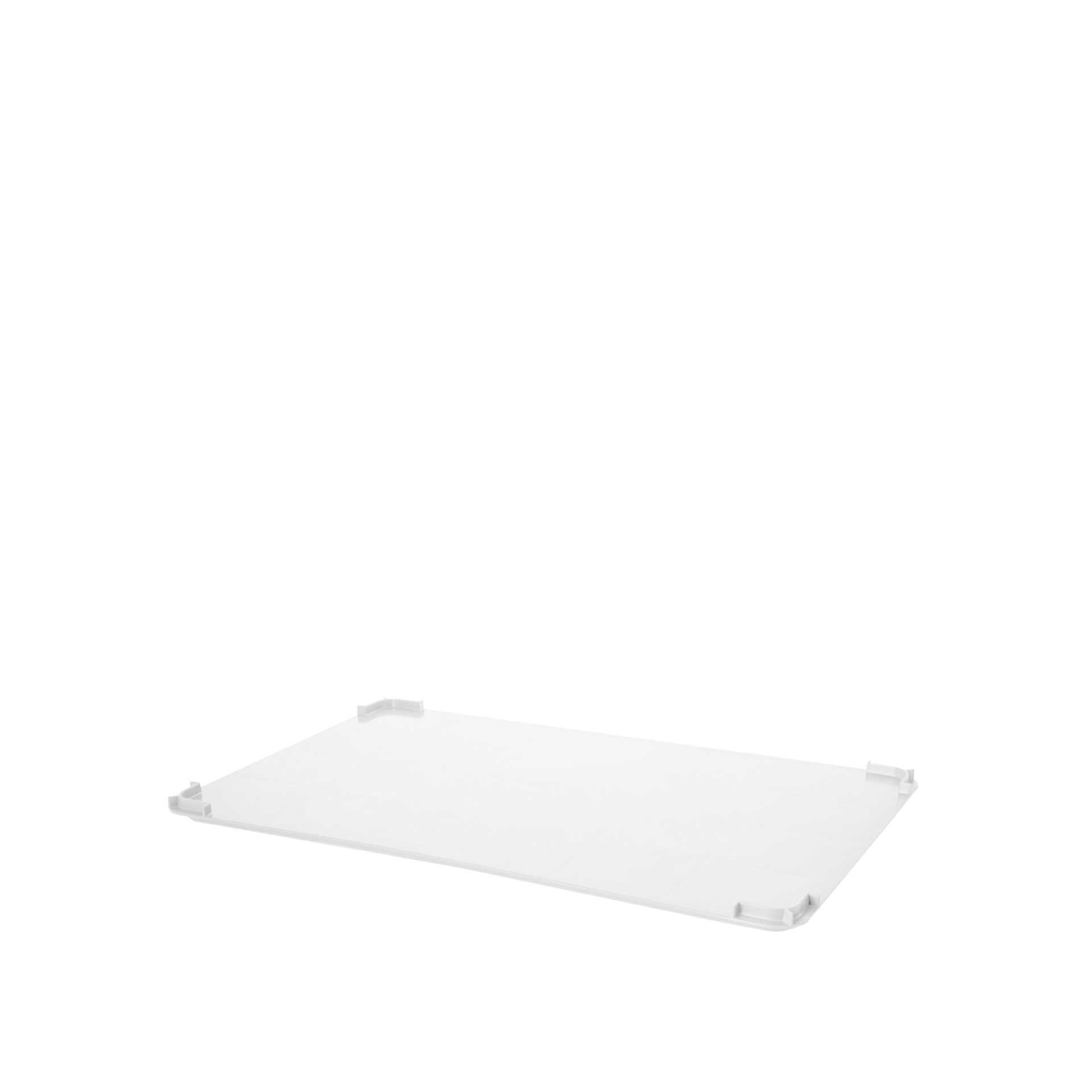 Tampa Caixa Contentora Empilhável Branco 60X40X25cm