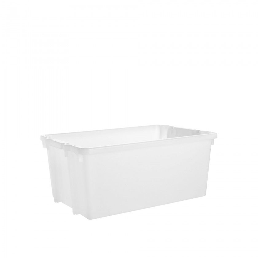 Caixa Contentora Fechada Branco 47L 60X39.5X25cm