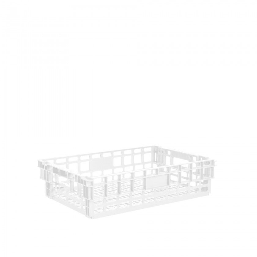 Caixa Contentora Perfurada Branco 26L 60X40X15cm