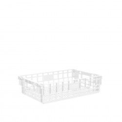Caixa Contentora Perfurada Branco 26L 60X40X15cm