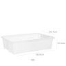 Caixa Contentora Fechada Branco 30L 58.9X39.7X15.3cm