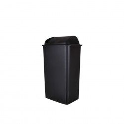 Balde com Tampa Basculante Preto 42l 65X36X30cm