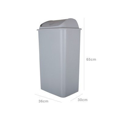 Balde com Tampa Basculante 42l 65X36X30cm