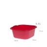 Bacia Polipropileno Quadrapractic Vermelho 6500ml
