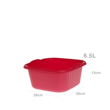 Bacia Polipropileno Quadrapractic Vermelho 6500ml