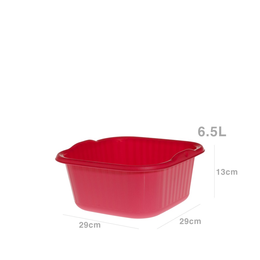 Bacia Polipropileno Quadrapractic Vermelho 6500ml