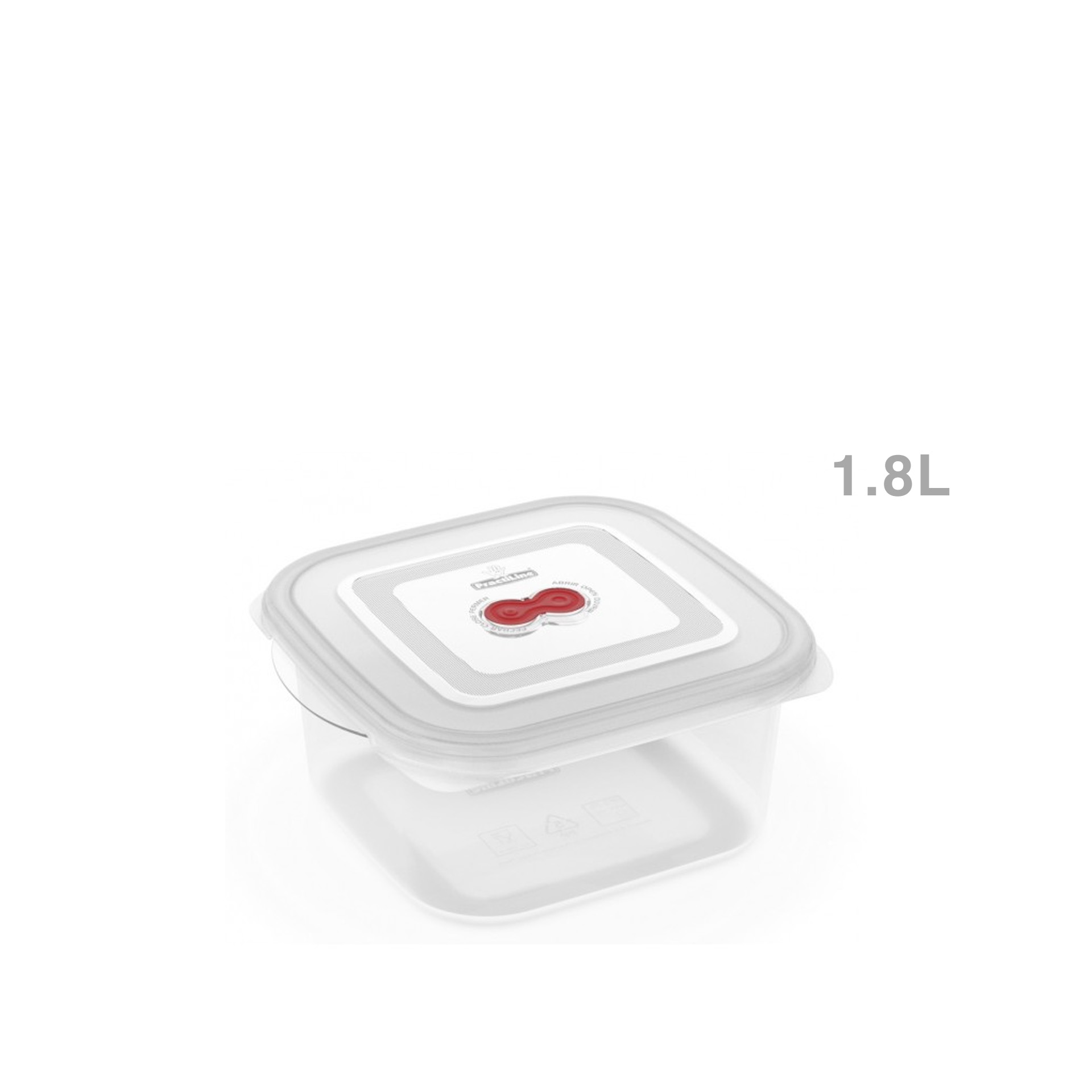 Caixa Hermética Practiline Maxifresh Retangular 1800ml 17.5X20.5X9cm