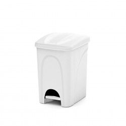 Balde Lixo com Pedal Branco 25L 42X27.5X41cm