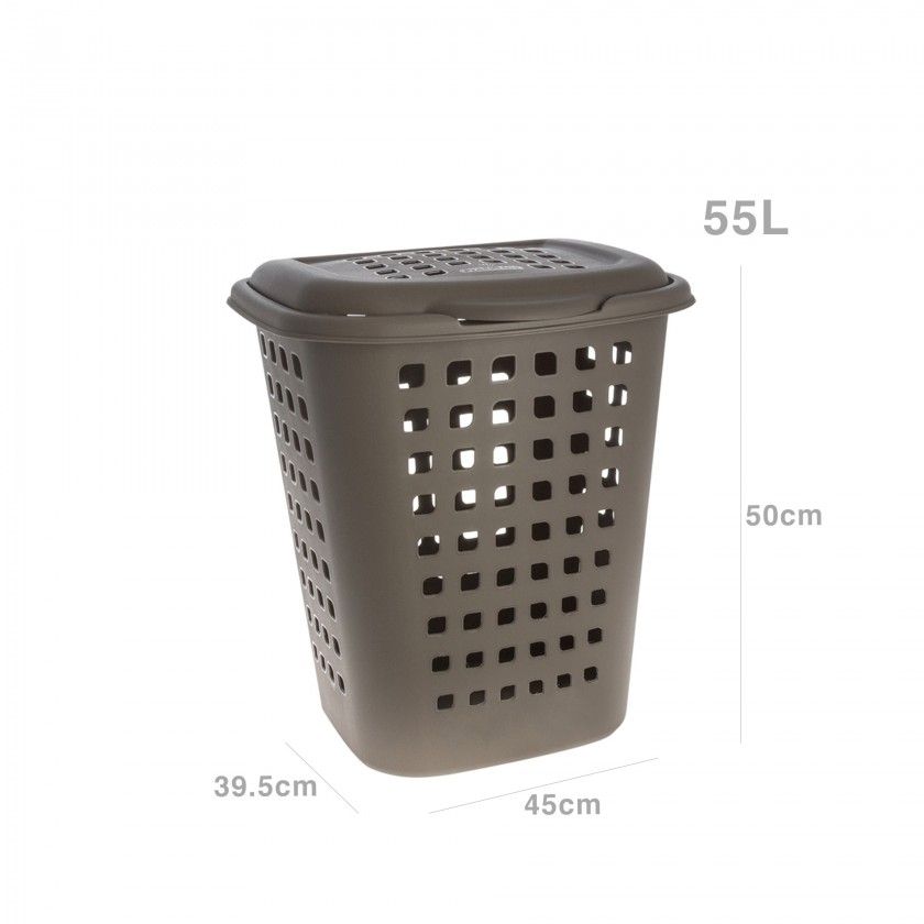 Roupeiro Polipropileno Multibasket Castanho 55L 39.5X45X50cm