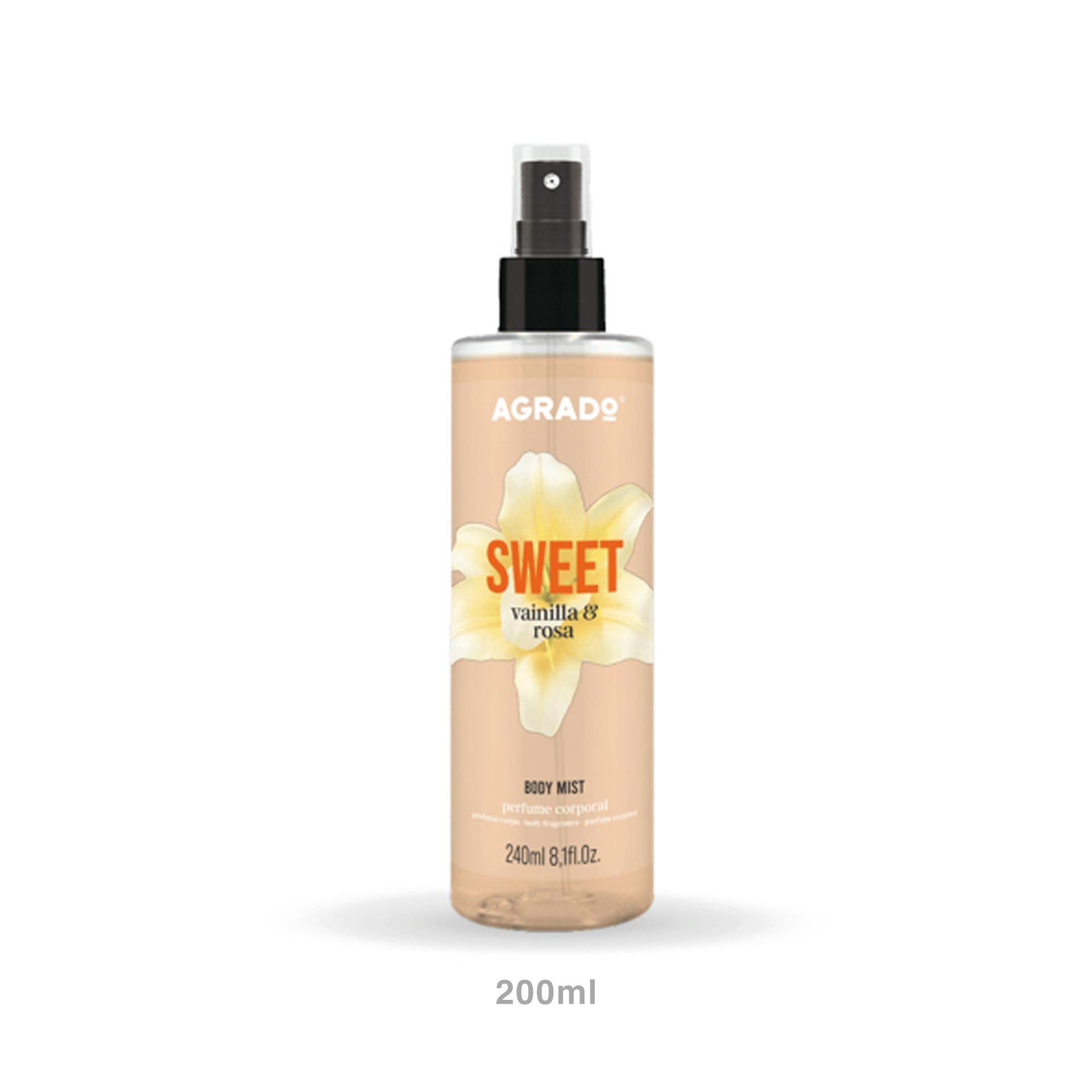 Perfume Corporal Agrado Sweet Baunilha & Rosa 200ml