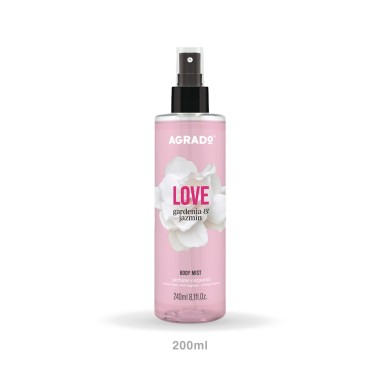 Perfume Corporal Agrado Love Gardénia & Jasmim 200ml