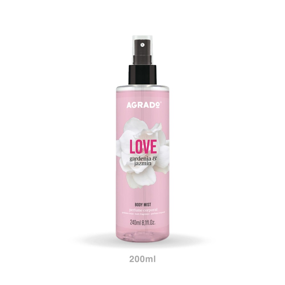 Perfume Corporal Agrado Love Gardénia & Jasmim 200ml