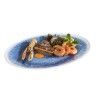 Bandeja Melamina Blue Ocean Oval 48X35.5X3cm