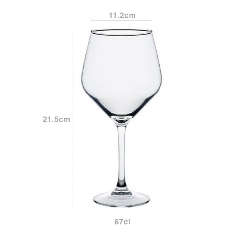 Copo Gin Gala 67cl 11.2X21.5cm Pack 6