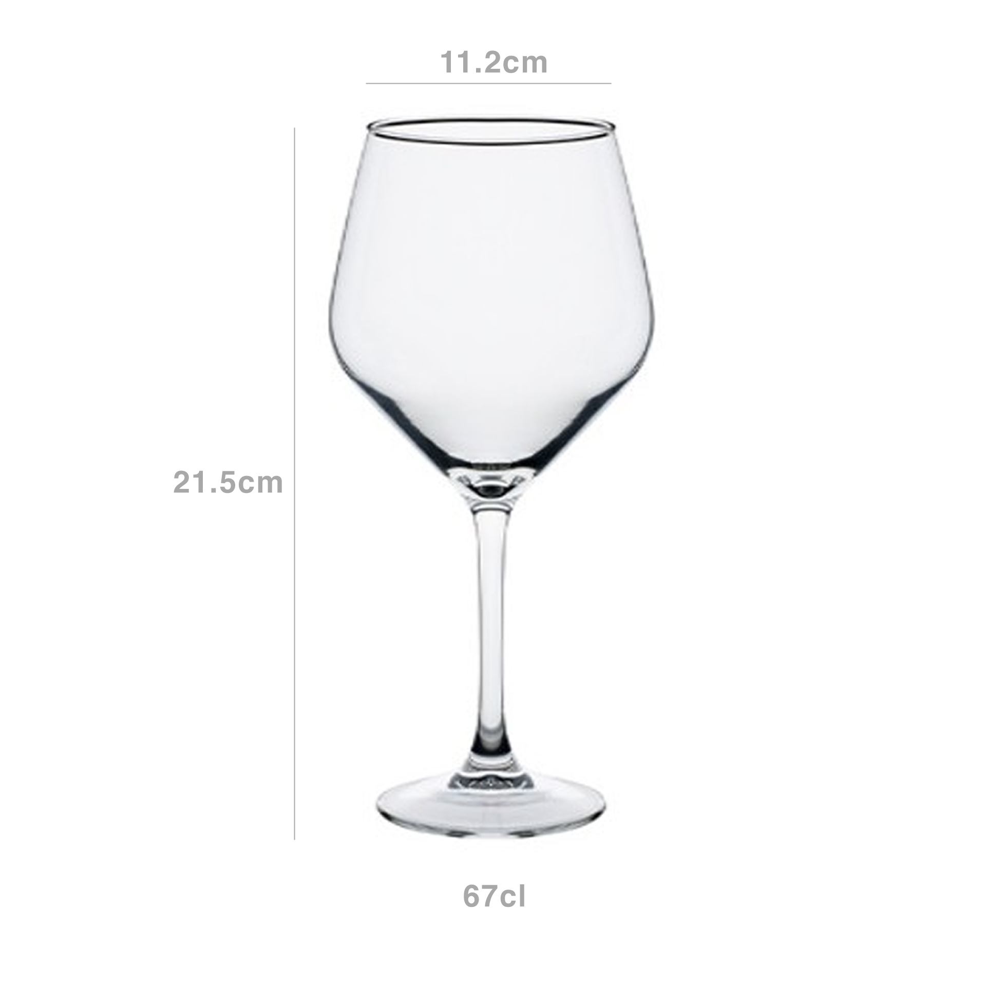 Copo Gin Gala 67cl 11.2X21.5cm Pack 6