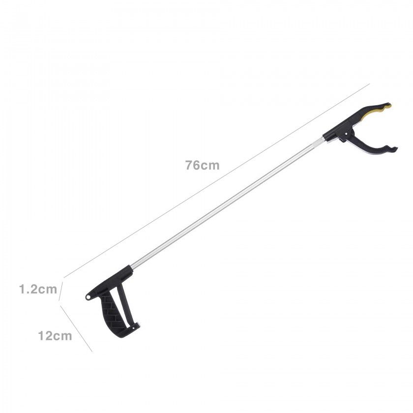 Pinça Recolhe Objetos Alumínio 12X76X1.2cm Pinça Recolhe Objetos Alumínio 12X76X1.2cm