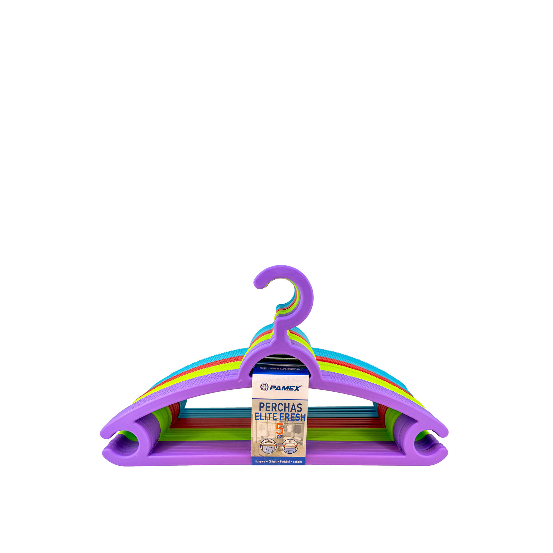 Cruzeta Plástica Elite Multicor 29X17cm Pack 5