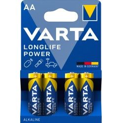 Pilha Longlife Power AA Multicor 1.5V 14.5X50.5mm Pack 4