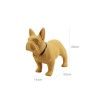 Escultura Bulldog Vertical Ocre 25X14X30cm