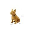 Escultura Bulldog Vertical Ocre 33X13X21cm