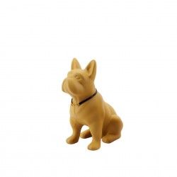 Escultura Bulldog Vertical Ocre 33X13X21cm