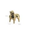 Escultura Cavalo Dourado 28X12X25cm