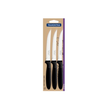 Faca Mesa Ipanema Cabo Polipropileno 1.1X2X21.3cm Pack 3
