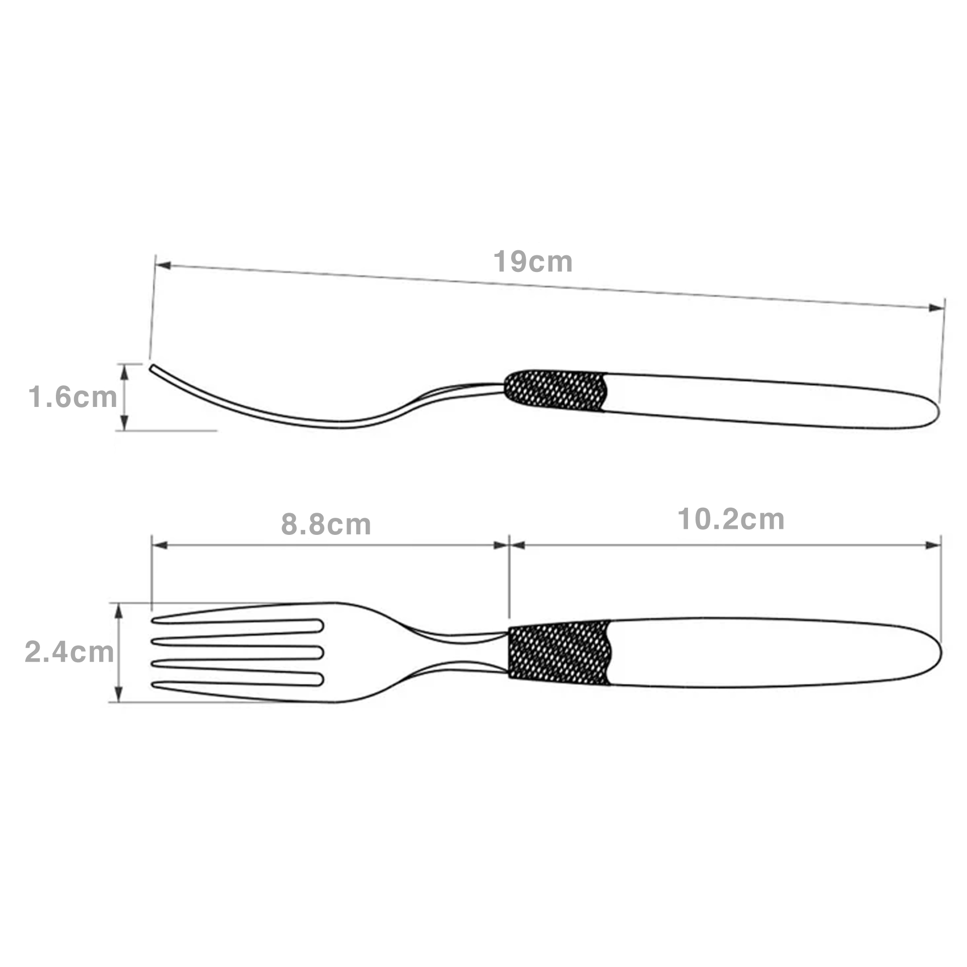Garfo Mesa Ipanema Cabo Polipropileno 1.7X2.4X19cm